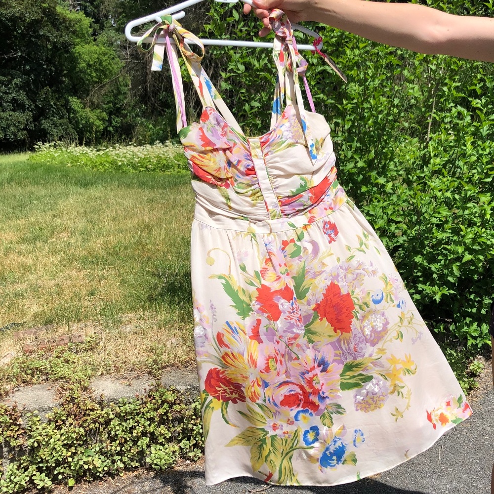 SALE! Anthropologie silk painted dress